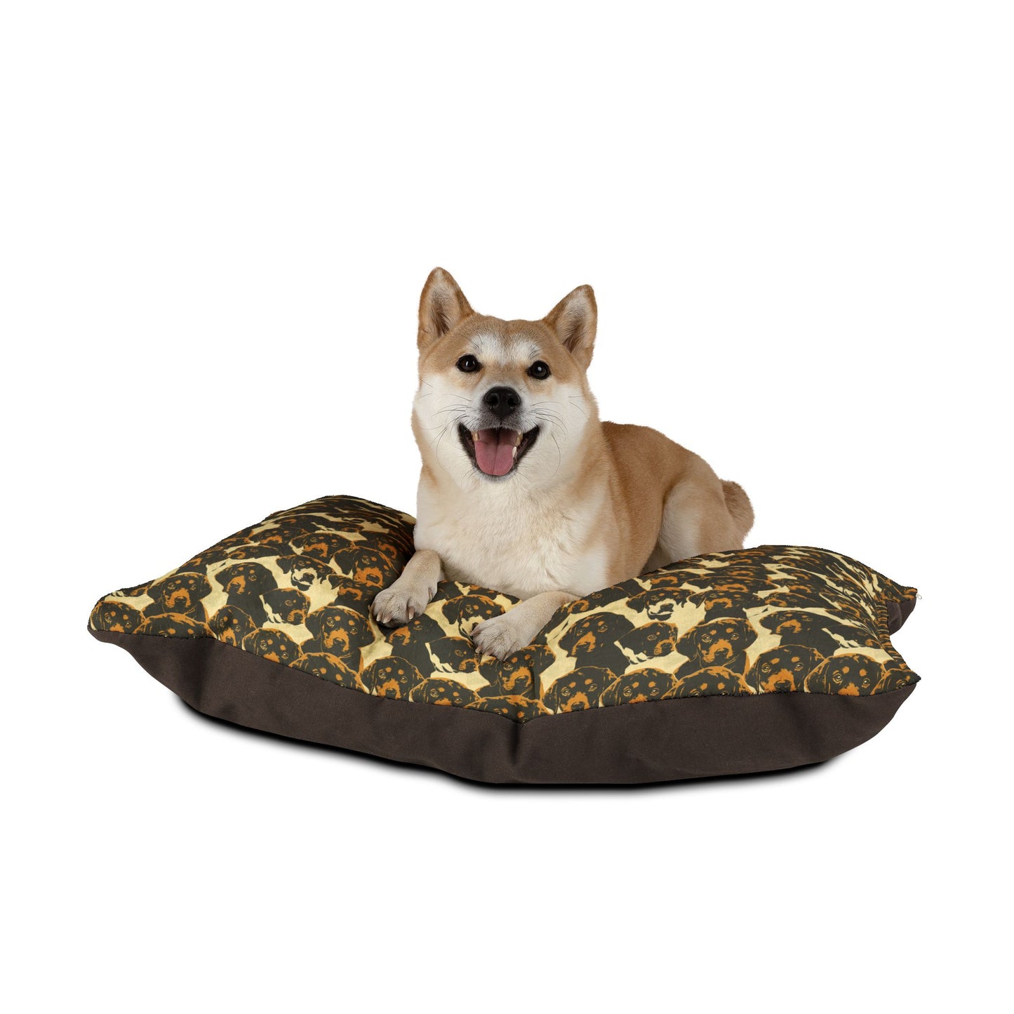 Loyal Companion Dog Print Pet Bed β Soft, Cozy & Durable