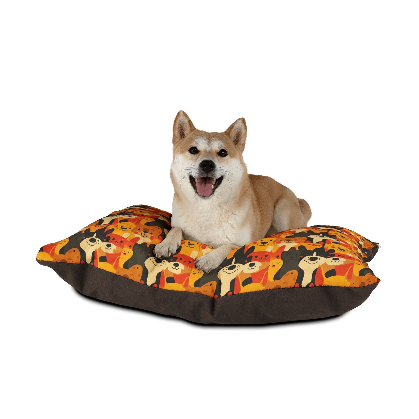 Cute Cartoon Dog Print Pet Bed β Soft, Cozy & Washable