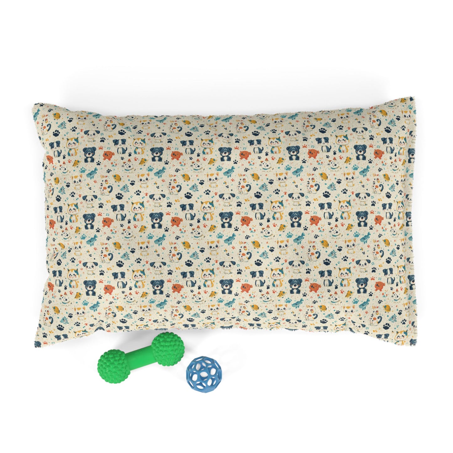 Adorable Puppy Print Pet Bed – Soft, Cozy & Washable