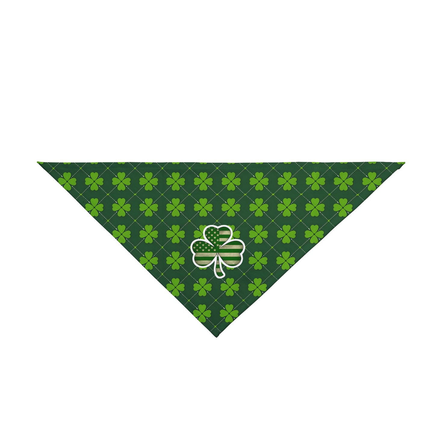 St. Patrick's Day Pet Bandana with Shamrock Design