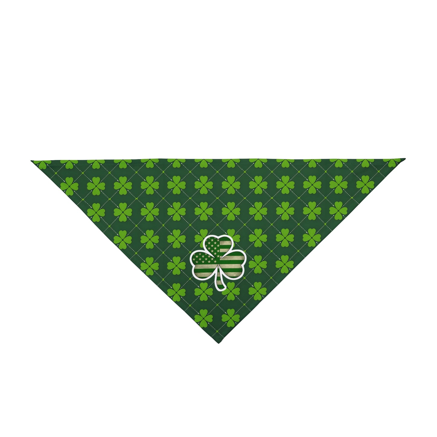 St. Patrick's Day Pet Bandana with Shamrock Design