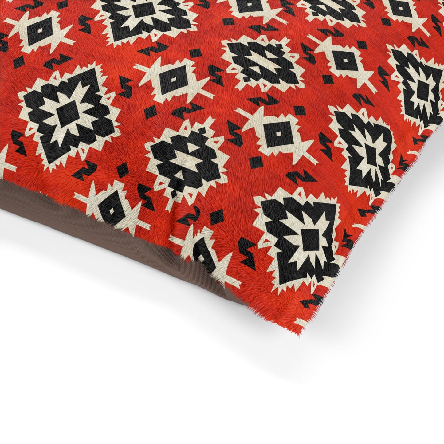 Ethnic Pattern Pet Bed – Soft, Durable & Stylish Lounging Spot