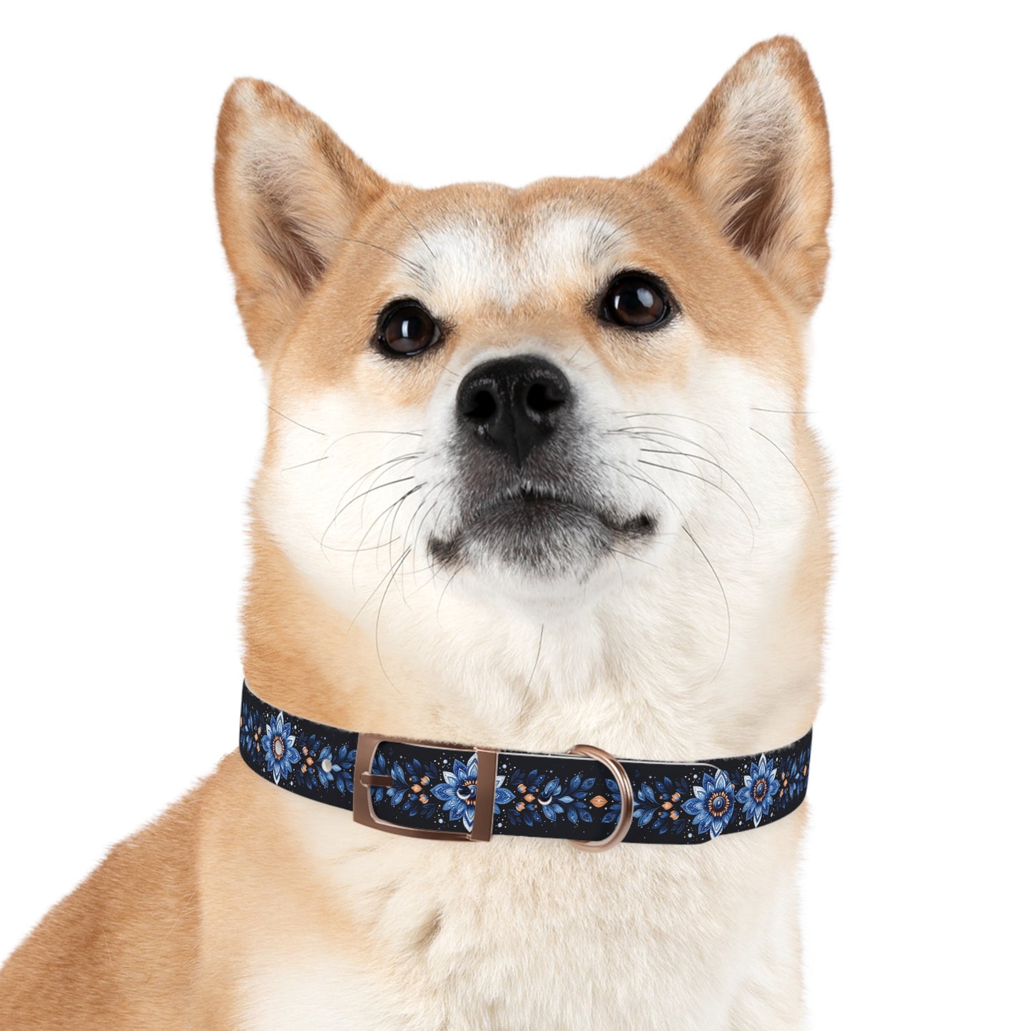 Flower Pattern Dog Collar - Stylish & Durable Pet Accessory