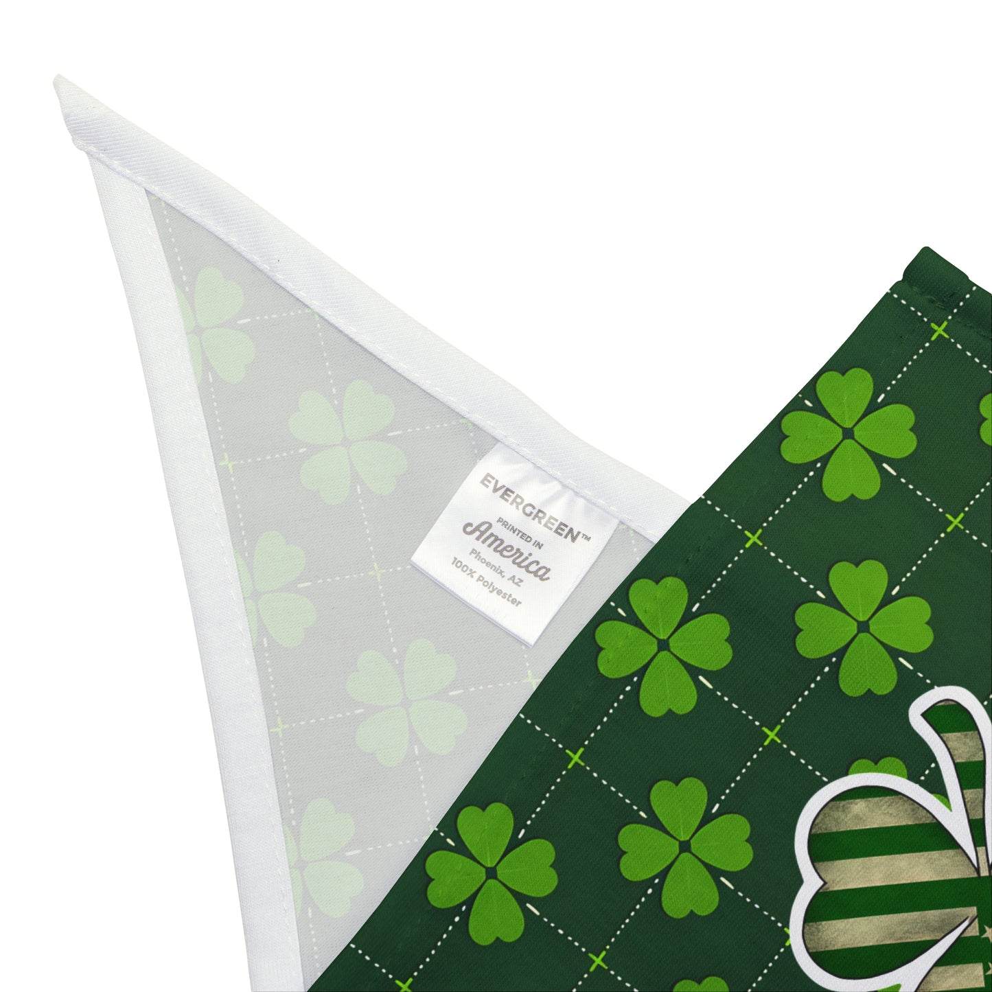 St. Patrick's Day Pet Bandana with Shamrock Design