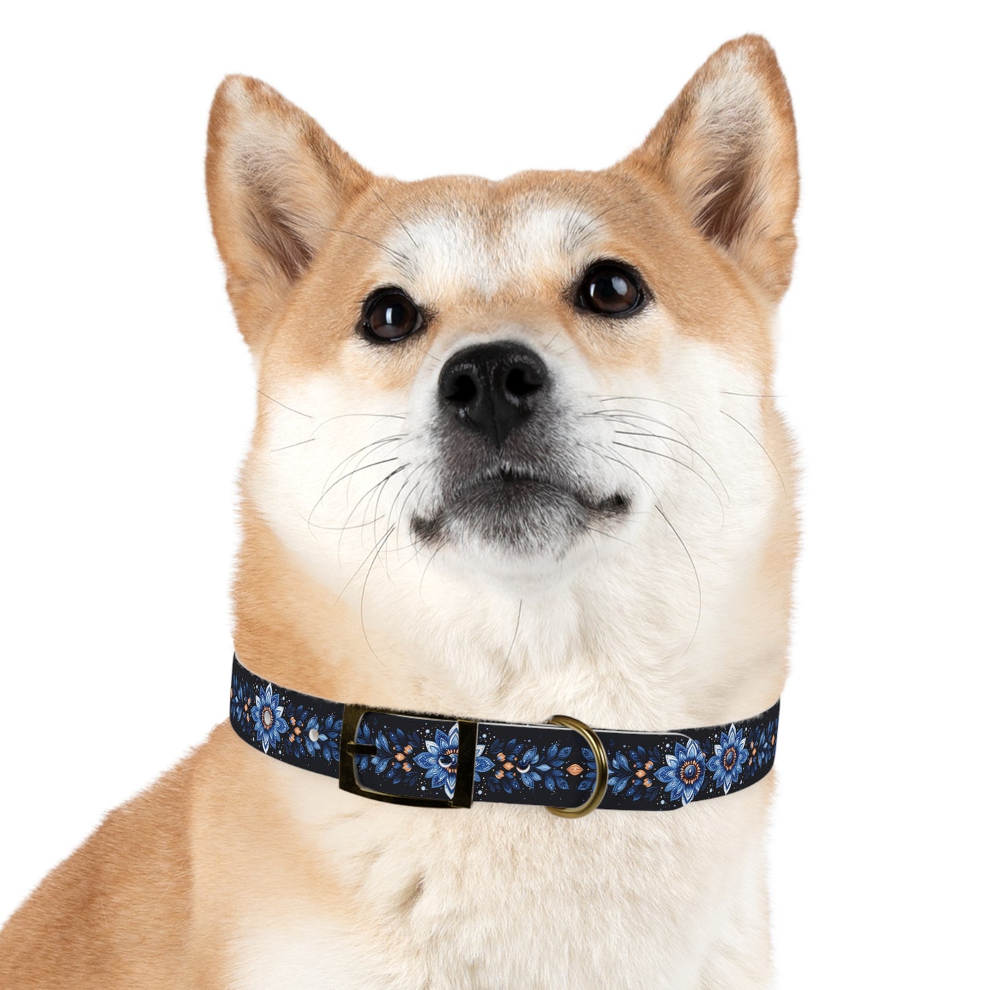 Flower Pattern Dog Collar - Stylish & Durable Pet Accessory