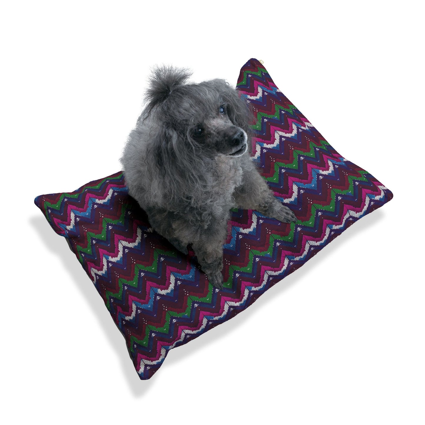 Cozy Chevron Pet Bed – Stylish and Comfortable for Your Furry Friend