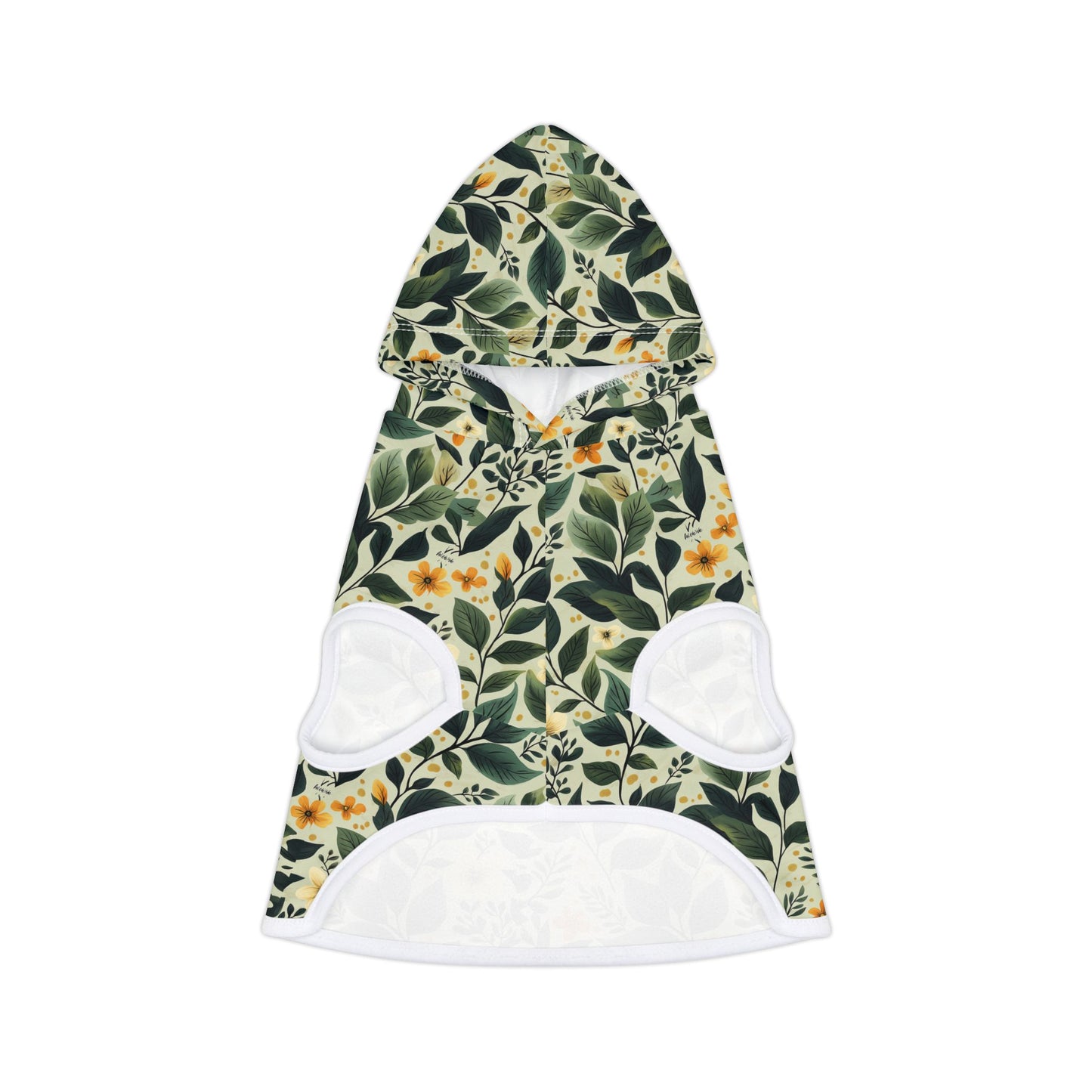 Tropical Leaf Pet Hoodie - Cozy Floral Design for Stylish Dogs