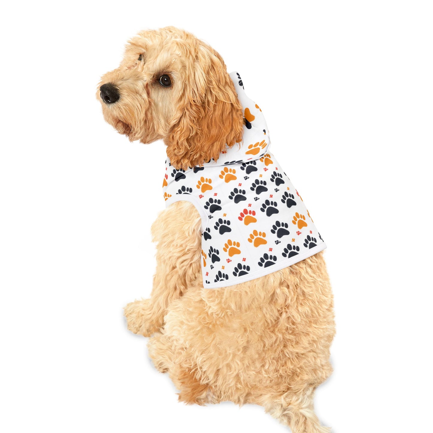 Cozy Paw Print Dog Hoodie – Soft, Warm & Stylish Pet Outfit