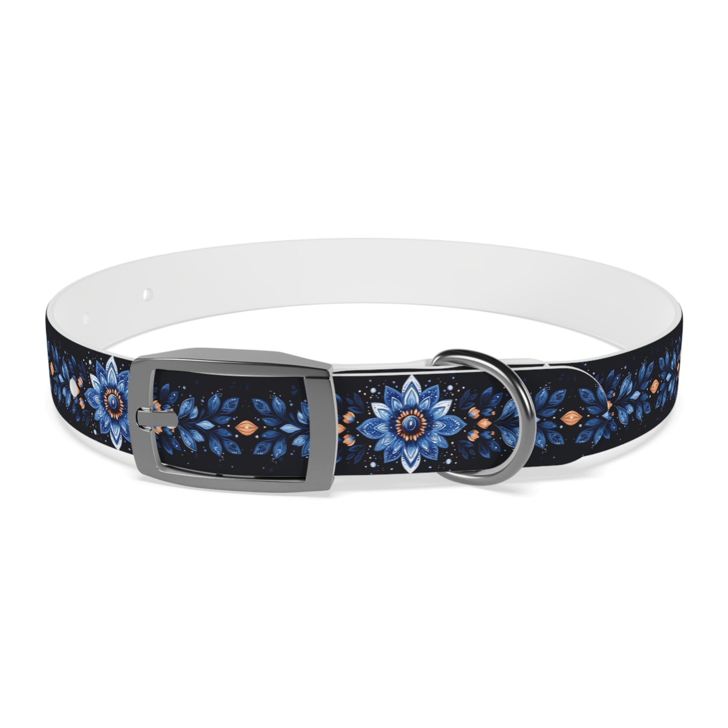 Flower Pattern Dog Collar - Stylish & Durable Pet Accessory