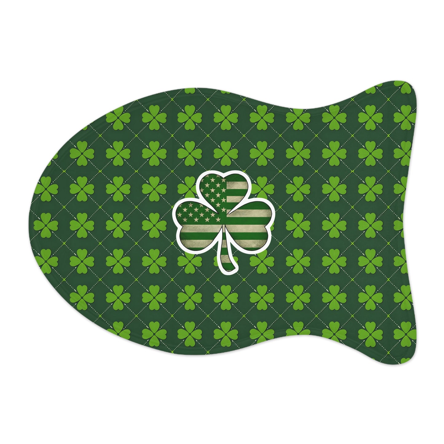 St. Patrick’s Day Pet Feeding Mats – Lucky Clover Design