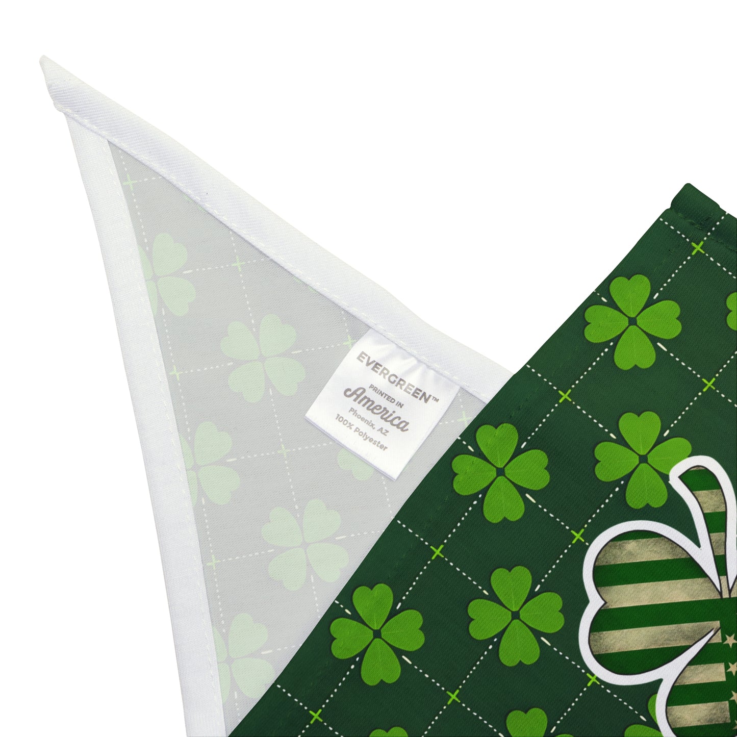 St. Patrick's Day Pet Bandana with Shamrock Design