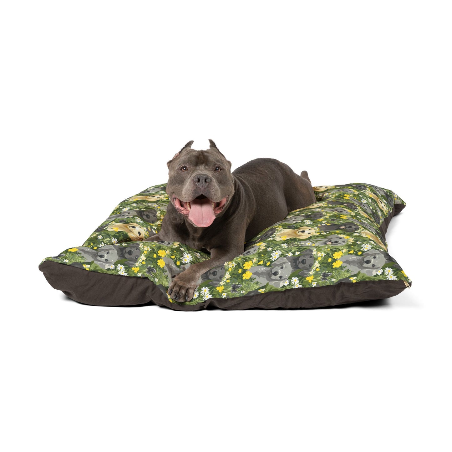 Floral Dog Paradise Pet Bed – Soft, Cozy & Washable