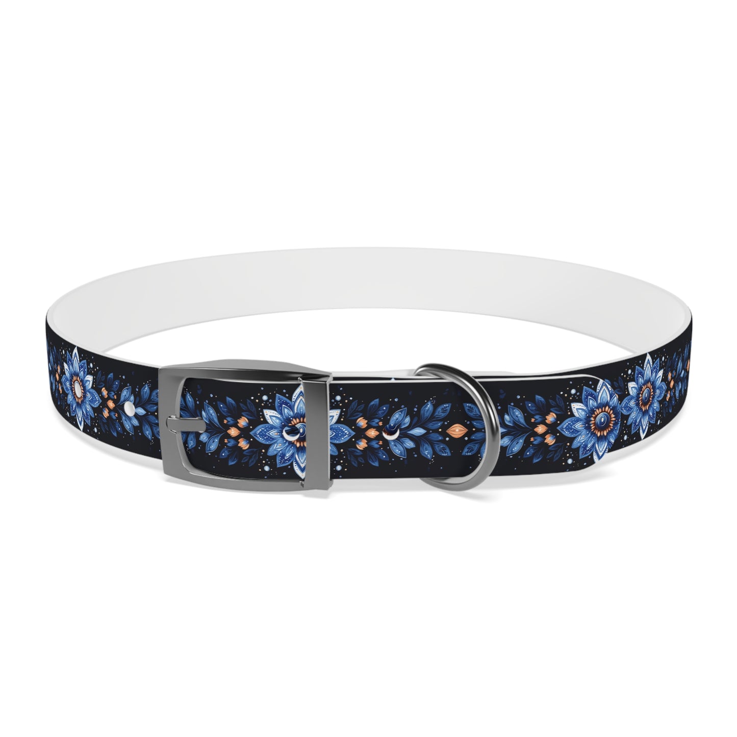 Flower Pattern Dog Collar - Stylish & Durable Pet Accessory
