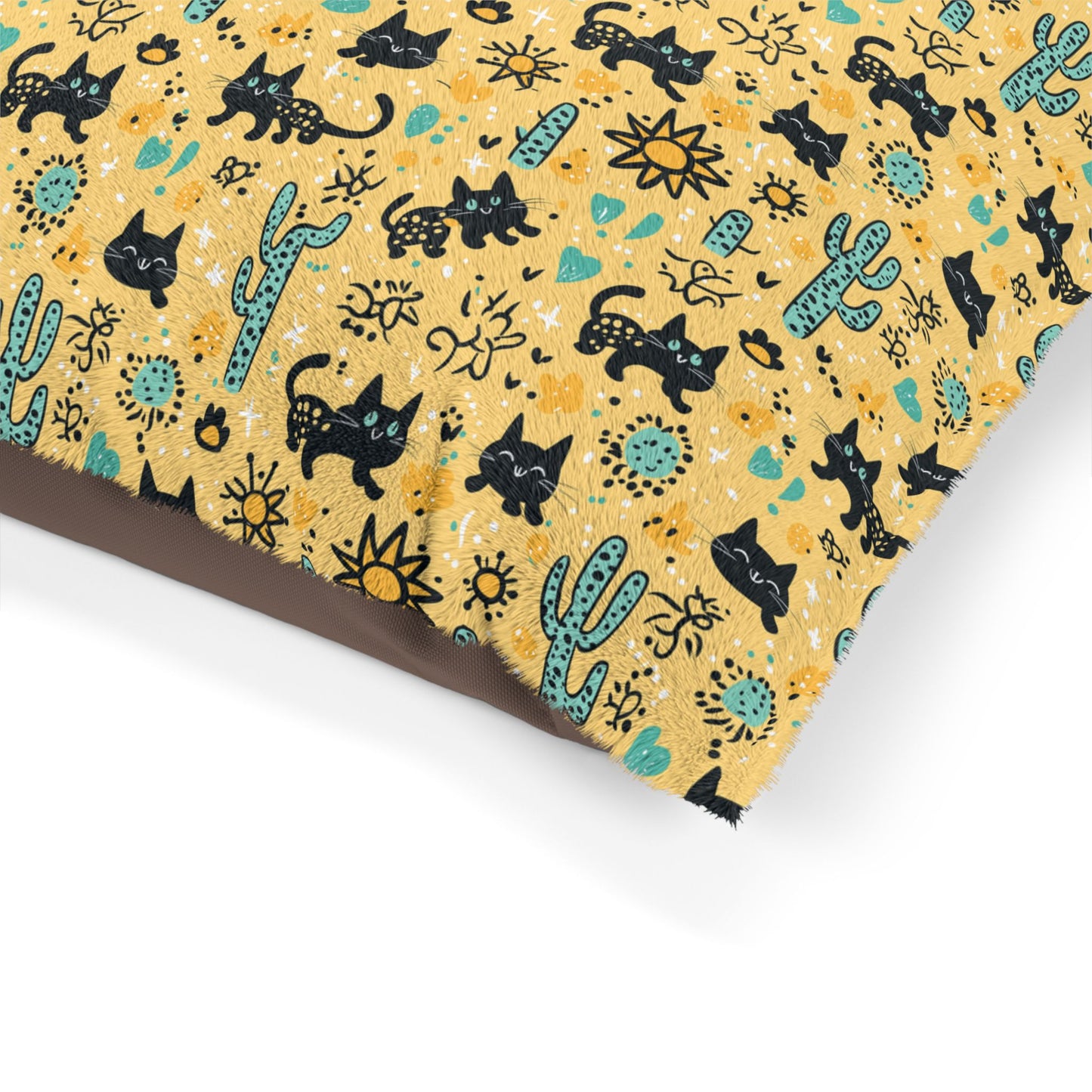 Desert Cat Adventure Pet Bed – Soft, Cozy & Washable