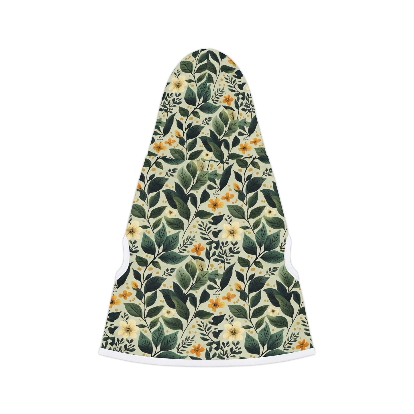Tropical Leaf Pet Hoodie - Cozy Floral Design for Stylish Dogs