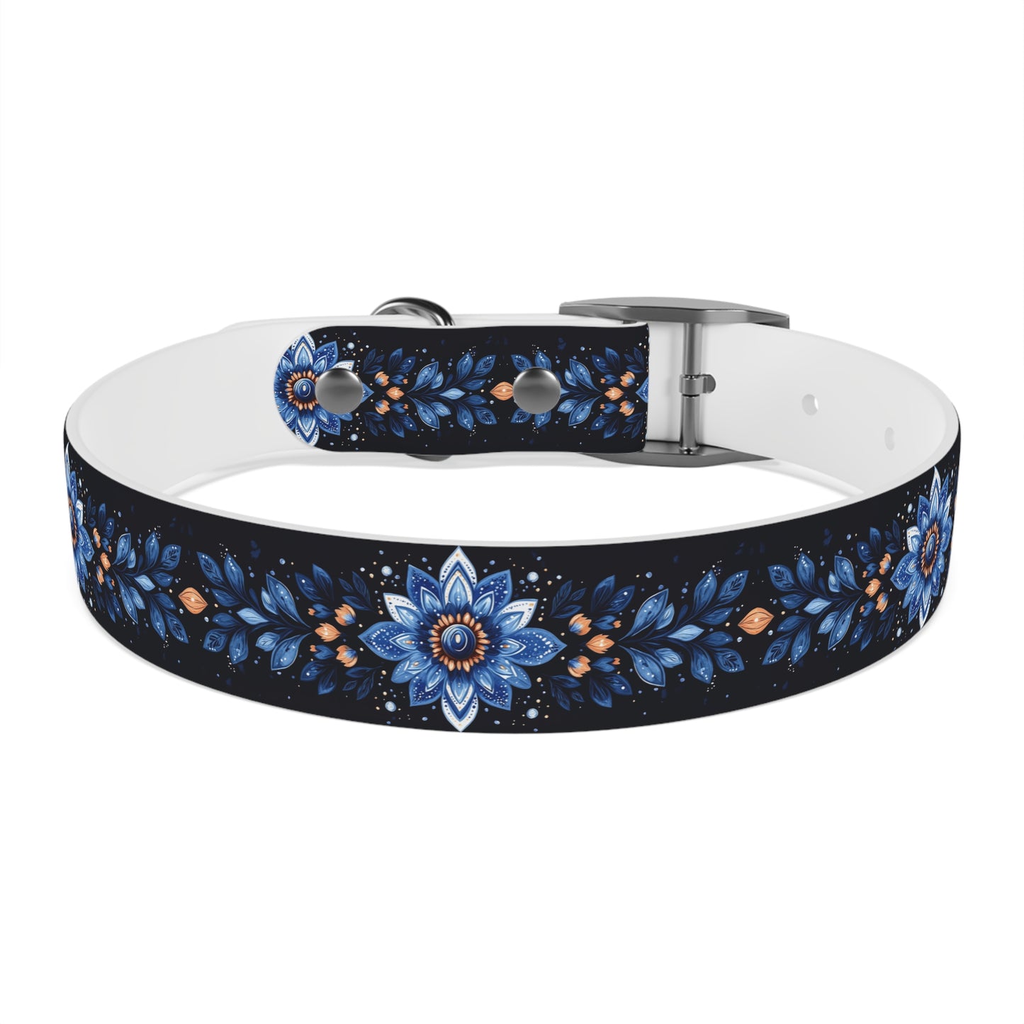 Flower Pattern Dog Collar - Stylish & Durable Pet Accessory