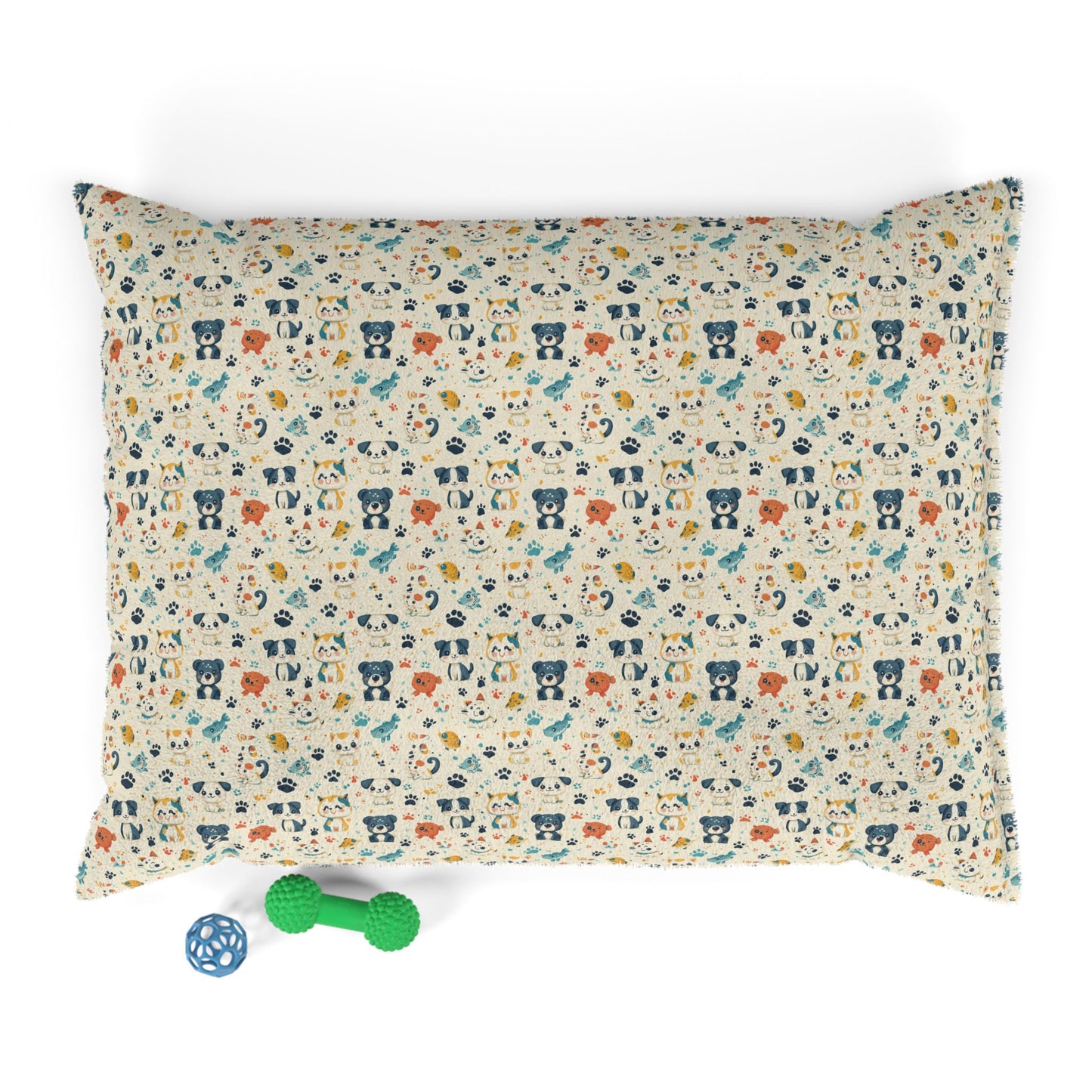 Adorable Puppy Print Pet Bed – Soft, Cozy & Washable