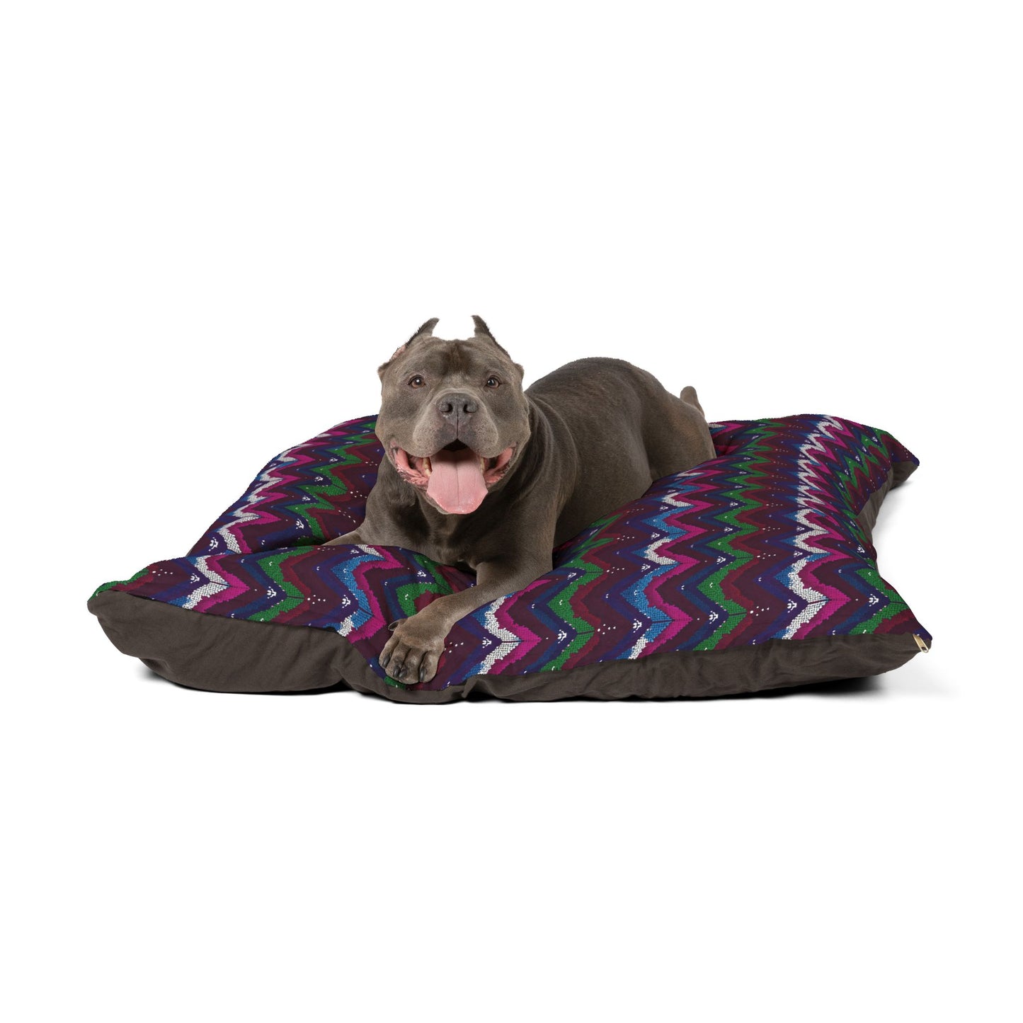 Cozy Chevron Pet Bed – Stylish and Comfortable for Your Furry Friend