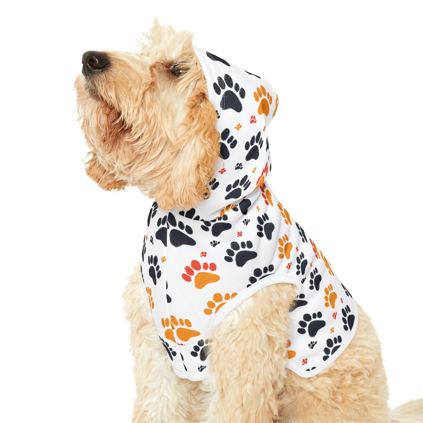 Cozy Paw Print Dog Hoodie – Soft, Warm & Stylish Pet Outfit