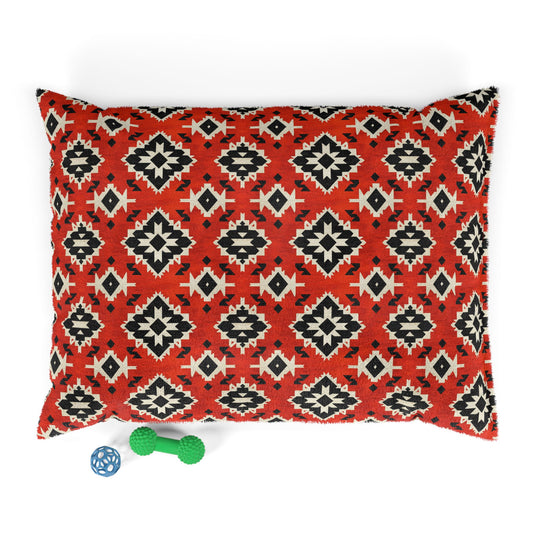 Ethnic Pattern Pet Bed – Soft, Durable & Stylish Lounging Spot